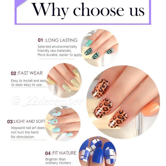 6 sheets for $20 Nail Wrap - DQ3 25 - Picture 5 of 7